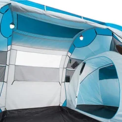 Decathlon Quechua Waterproof Family Camping Tent 4 Person 2 Rooms, Teal Green -Camping Equipment Series GUEST ef86f3c8 07ca 43d6 acb7 e1e295904333