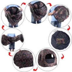 Costway Portable Hunting Blind Pop Up Ground Camo Weather Resistant Hunting Enclosure -Camping Equipment Series GUEST f0b0edff 046d 44bd 97b2 cc6a58c6b7f9