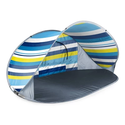 Picnic Time Manta Beach Pop Up Tent - Stripes 1 Picnic Time Manta Beach Pop Up Tent - Stripes