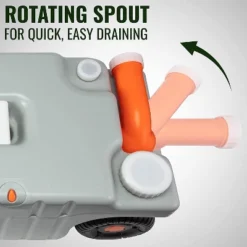 Hike Crew RV Water Tank, 19.8 Gal. Portable RV Waste Holding Tank -Camping Equipment Series GUEST f2a0f3bd 8239 4dec 8eed b5e3e3ce3dc2