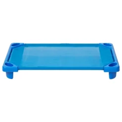 ECR4Kids Stackable Kiddie Cot, Toddler Size, Classroom Furniture, Blue, 6-Pack -Camping Equipment Series GUEST f43c4ea3 06aa 464c 98ca ea50a838cc41