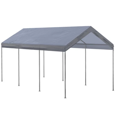 Outsunny 10' X 20' Carport, Portable Garage & Patio Canopy Tent, Adjustable Height, Anti-UV Cover For Car, Truck, Boat, Catering, Wedding 6 Outsunny 10' X 20' Carport, Portable Garage & Patio Canopy Tent, Adjustable Height, Anti-UV Cover For Car, Truck, Boat, Catering, Wedding - Image 6