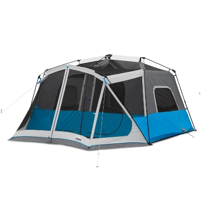 Core Equipment Lighted 10 Person Instant Cabin Tent With Screen Room 1 Core Equipment Lighted 10 Person Instant Cabin Tent With Screen Room