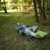 Alpcour Folding Camping Cot - Compact Single Person Bed With Pillow For Indoor & Outdoor Use