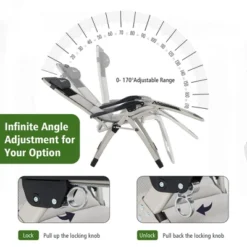 Costway 2PCS Padded Zero Gravity Chair Adjustable Folding Reclining Lounge With Cover 10 Costway 2PCS Padded Zero Gravity Chair Adjustable Folding Reclining Lounge With Cover -Camping Equipment Series GUEST f6653cce 43ef 46e5 b1a4 9d4f26e50fea