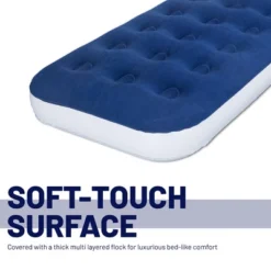 Continental Sleep 9" Inflatable Air Mattress, Comfort Coil Technology And High Capacity Pump, Good For Camping, Home And Portable Travel, Blue, 30". -Camping Equipment Series GUEST f75dcf29 f274 4da6 bc6c 875b77fb5c29