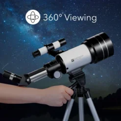 Dartwood Astronomical Telescope - 360° Rotational Telescope - Multiple Eyepieces Included For Different Zoom (Black/White) -Camping Equipment Series GUEST f76eddfd 1a32 4e88 8960 42e3f974b24d