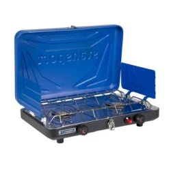 Stansport Double Burner Stove Piezo Ignition With Drip Pan Blue -Camping Equipment Series GUEST f7ec39ac abb6 4747 a558 c7a8c0fdaeab