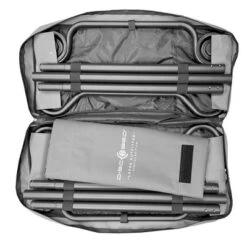 Disc-O-Bed Large Cam-O-Bunk 2 Person Bench Bunked Double Bunk Bed Cot With 2 Side Organizer And Carrying Bags For Camping Trips, Gray -Camping Equipment Series GUEST f7f67360 e474 4b04 8d39 976e31d105f6