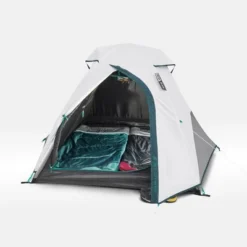 Decathlon Quechua Quechua Fresh & Black MH100 Waterproof Camping Tent 2 Person, Iced Coffee -Camping Equipment Series GUEST f87cfe40 790f 40e2 be03 9bca9b565aca