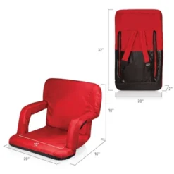 Picnic Time Ventura Stadium Seats - Red -Camping Equipment Series GUEST f8dc0603 e08e 4bb7 b192 47fc0590cfba