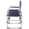 Kamp-Rite Portable Compact-Fold Director's Chair With Side Table & Cup Holder For Camping, Tailgating, And Sports, 225 LB Capacity
