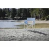 Picnic Time Outdoor Directors Chair - Mod Denim Stripes