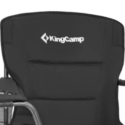 KingCamp Padded Folding Lounge Chairs With Built-In Cupholder, Insulated Cooler Sleeve, And Side Storage Pocket For Indoor & Outdoors, Black (2 Pack) -Camping Equipment Series GUEST faa1254a e02d 498a a2b5 390c79ba3225