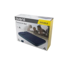 Pool Central 6.25' Navy Blue 3 In 1 Inflatable Flocked Air Mattress With Pillows -Camping Equipment Series GUEST fd55857b 376d 4e94 9bd3 abf886b0cb9f